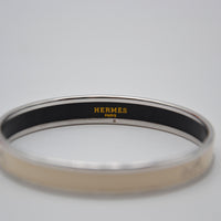 Bracelet Hermès émail blanc motif calèche