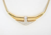 Vintage Givenchy Art Deco Gold-Plated Necklace