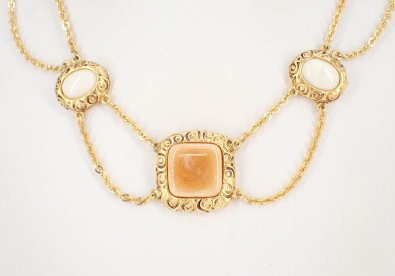 Vintage Givenchy Gold-Plated Baroque Necklace