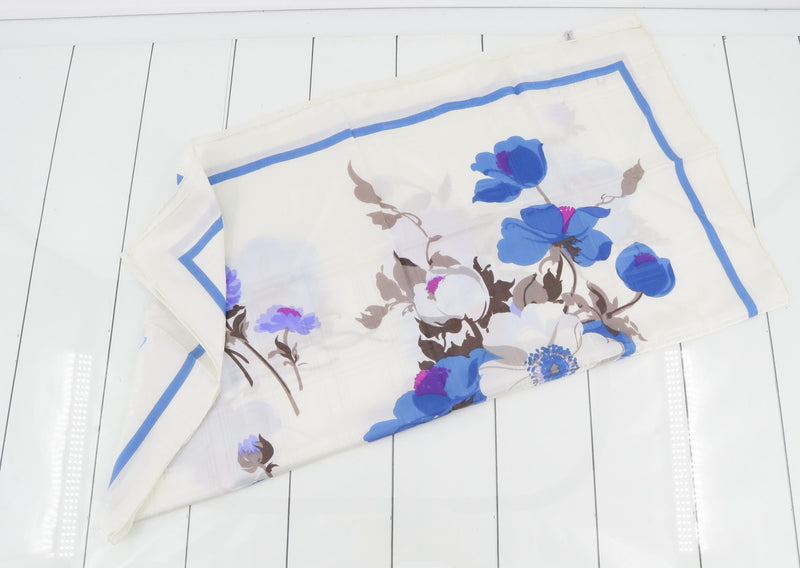 Vintage Christian Dior Floral Silk Scarf