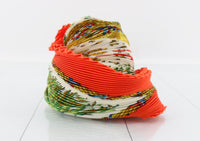 Vintage Hermès Plissé Silk Scarf - La révolution française
