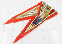 Vintage Hermès Plissé Silk Scarf - La révolution française