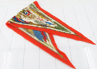 Vintage Hermès Plissé Silk Scarf - La révolution française