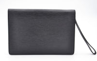 Pochette Louis Vuitton En Cuir Épi Noir