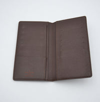 Portefeuille Louis Vuitton En Toile Enduite Damier Ebene