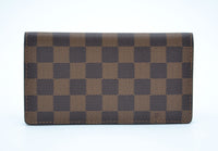 Portefeuille Louis Vuitton En Toile Enduite Damier Ebene