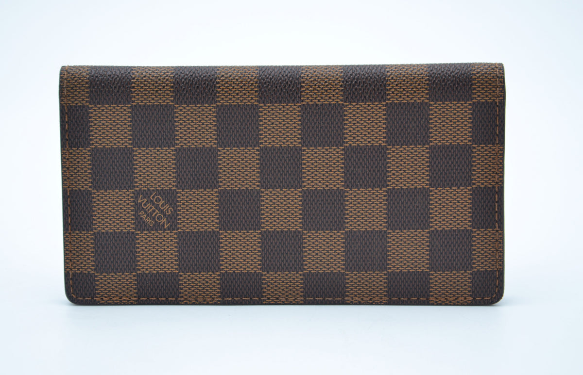 Portefeuille Louis Vuitton En Toile Enduite Damier Ebene