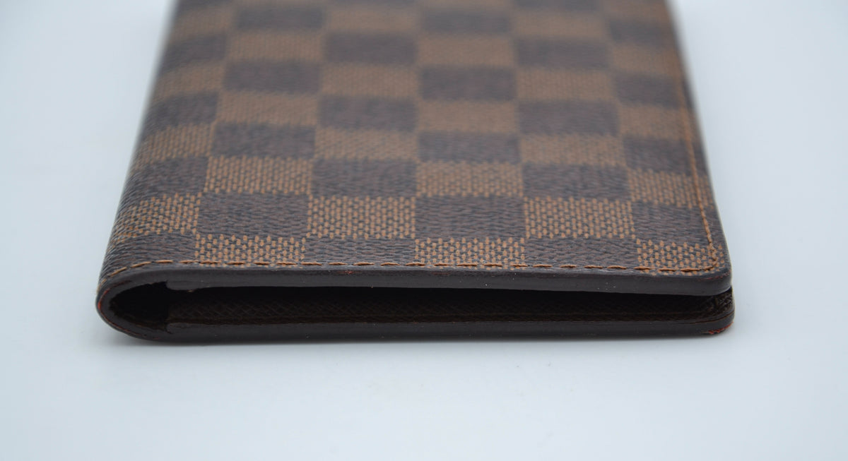 Portefeuille Louis Vuitton En Toile Enduite Damier Ebene