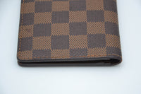 Portefeuille Louis Vuitton En Toile Enduite Damier Ebene