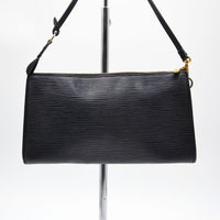 Pochette Louis Vuitton Accessoires cuir Épi noir