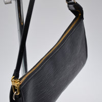 Pochette Louis Vuitton Accessoires cuir Épi noir