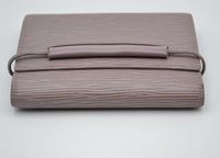 Portefeuille Louis Vuitton Trifold Cuir Épi Lilas