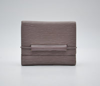 Portefeuille Louis Vuitton Trifold Cuir Épi Lilas