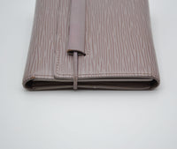 Portefeuille Louis Vuitton Trifold Cuir Épi Lilas