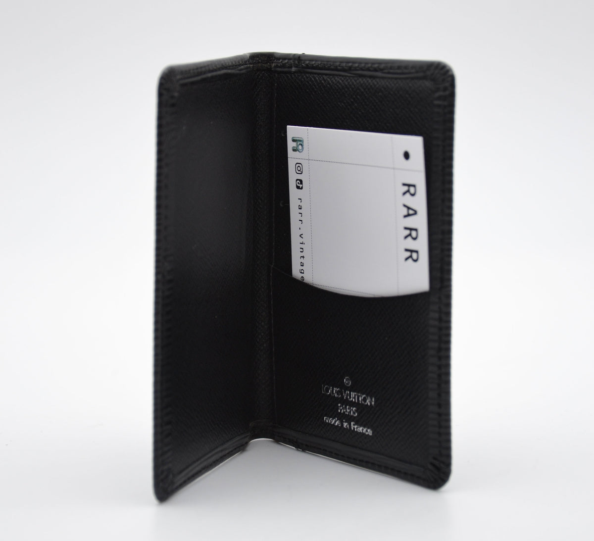 Porte-Cartes Louis Vuitton Cuir Épi Noir Unisexe