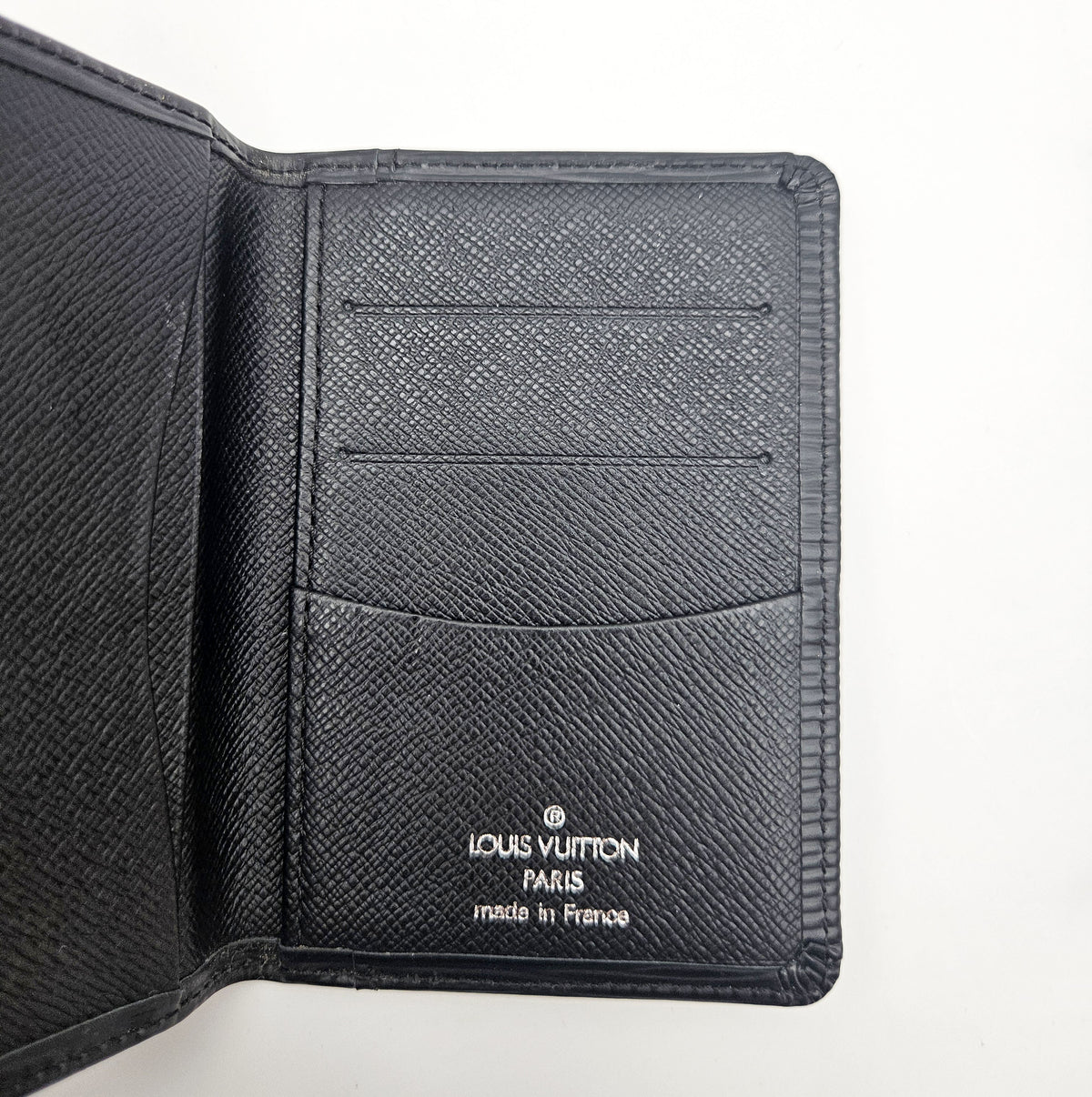 Porte-Cartes Louis Vuitton Cuir Épi Noir Unisexe