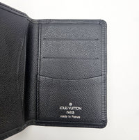 Porte-Cartes Louis Vuitton Cuir Épi Noir Unisexe