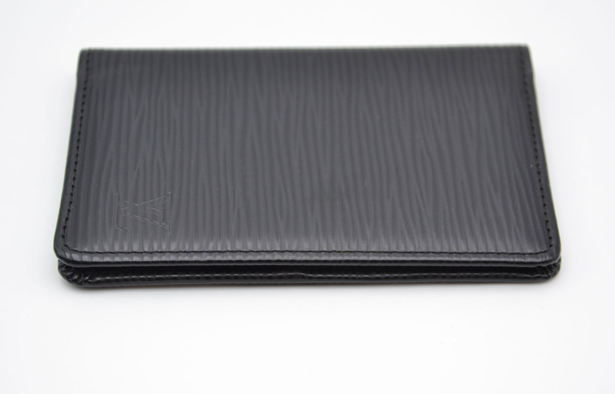 Porte-Cartes Louis Vuitton Cuir Épi Noir Unisexe
