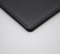 Porte-Cartes Louis Vuitton Cuir Épi Noir Unisexe