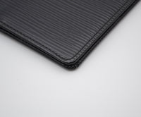 Porte-Cartes Louis Vuitton Cuir Épi Noir Unisexe