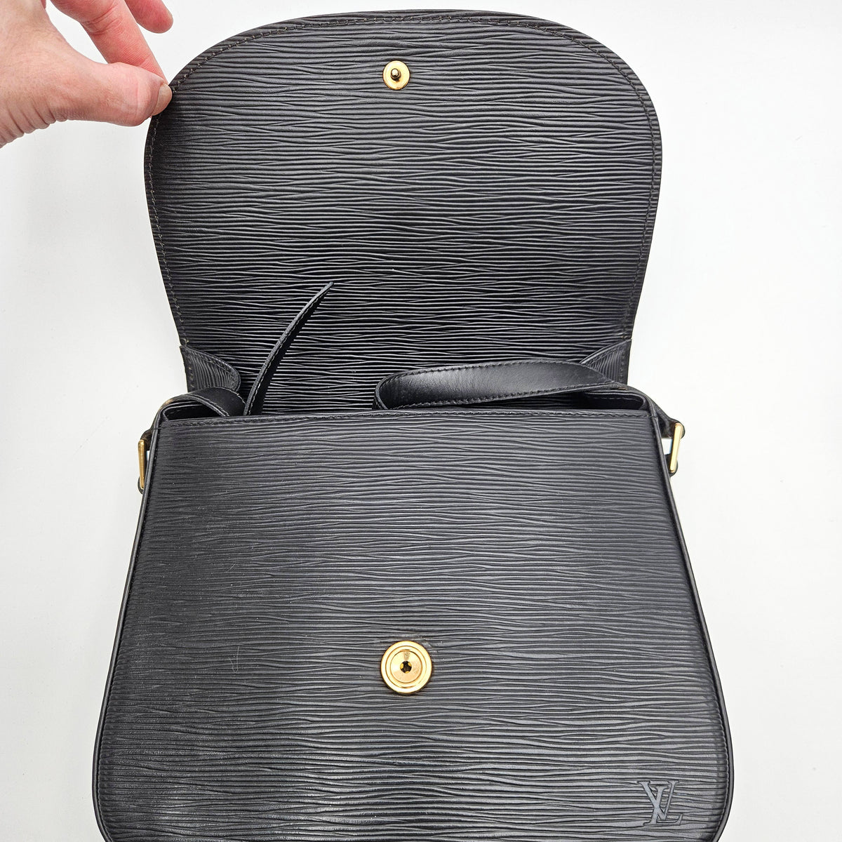 Louis Vuitton Saint Cloud GM Cuir Épi Noir