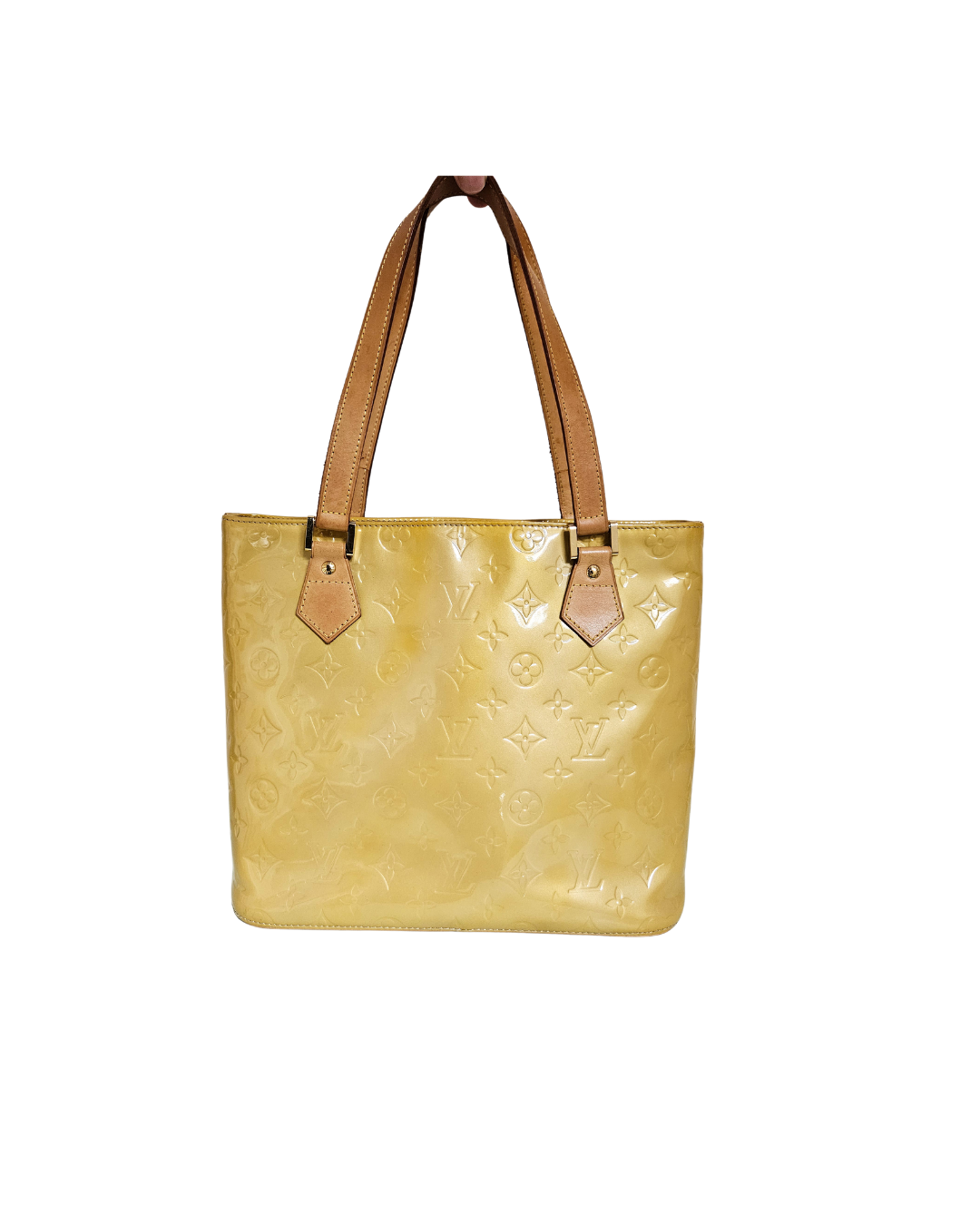 Louis Vuitton Houston Yellow Patent Leather Bag