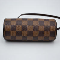 Pochette Louis Vuitton Papillon Toile Damier Ébène