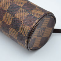 Pochette Louis Vuitton Papillon Toile Damier Ébène