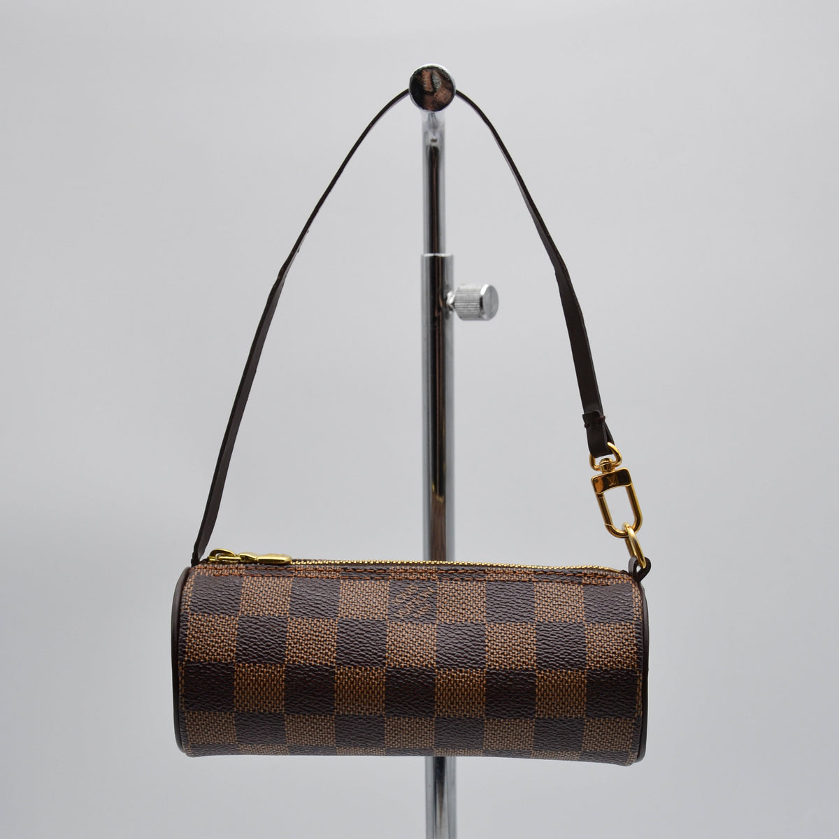 Pochette Louis Vuitton Papillon Toile Damier Ébène
