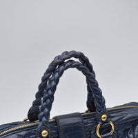 Miu Miu Coffer Cuir d'Agneau Bleu Marine