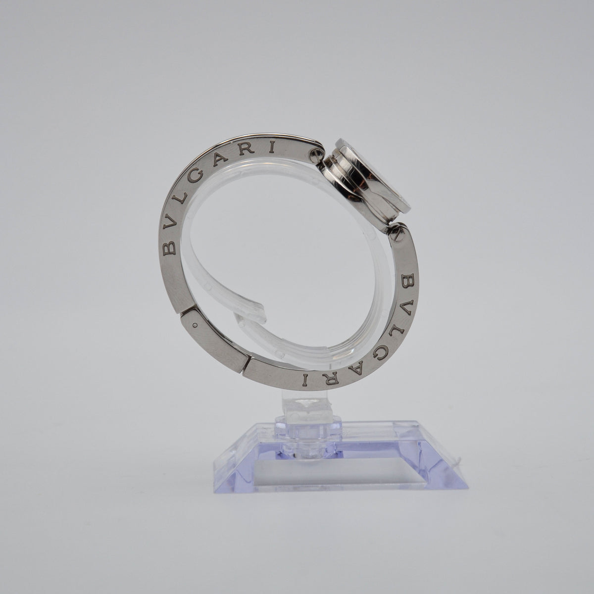 Montre Bulgari B.zero1 BZ22S Acier Cadran Noir Bracelet Jonc