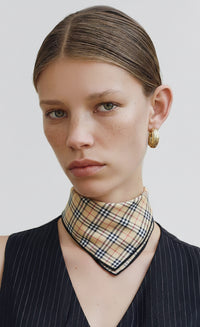 Burberry Vintage Mini Check Scarf in Classic Nova Plaid