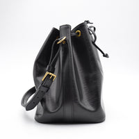 Louis Vuitton Noé moyen modèle cuir Épi noir