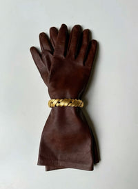 Vintage Givenchy 1980s Gold-Plated Ribbon Link Bracelet