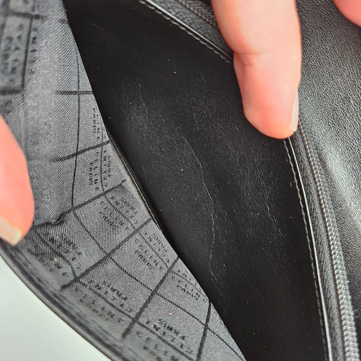 Portefeuille Celine cuir noir