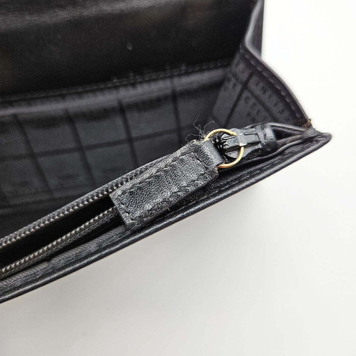 Portefeuille Celine cuir noir