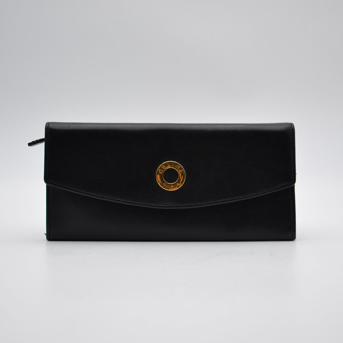 Portefeuille Celine cuir noir
