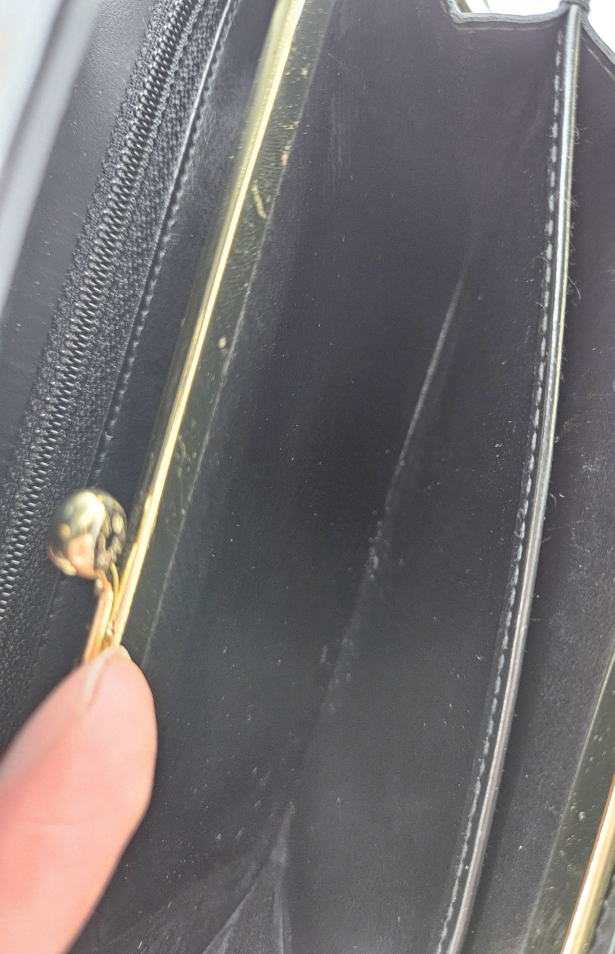 Portefeuille Céline Macadam Noir Vintage