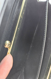 Portefeuille Céline Macadam Noir Vintage