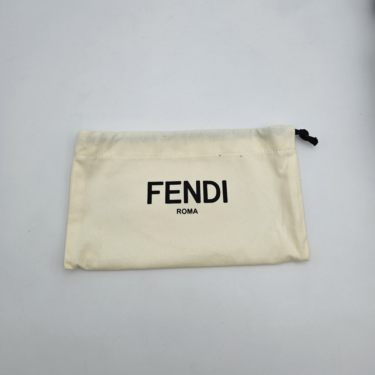 Portefeuille Fendi cuir beige zippé