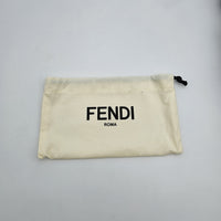 Portefeuille Fendi cuir beige zippé