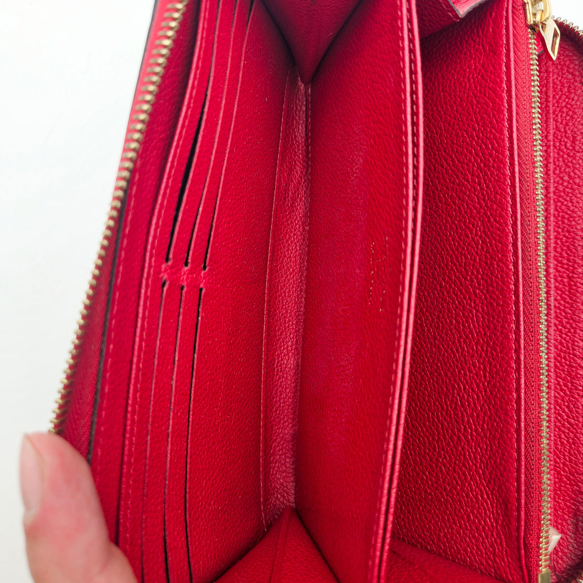 Portefeuille Louis Vuitton Zippy Continental cuir Empreinte