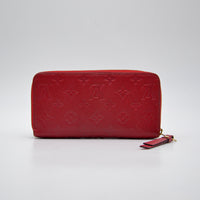 Portefeuille Louis Vuitton Zippy Continental cuir Empreinte
