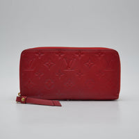 Portefeuille Louis Vuitton Zippy Continental cuir Empreinte