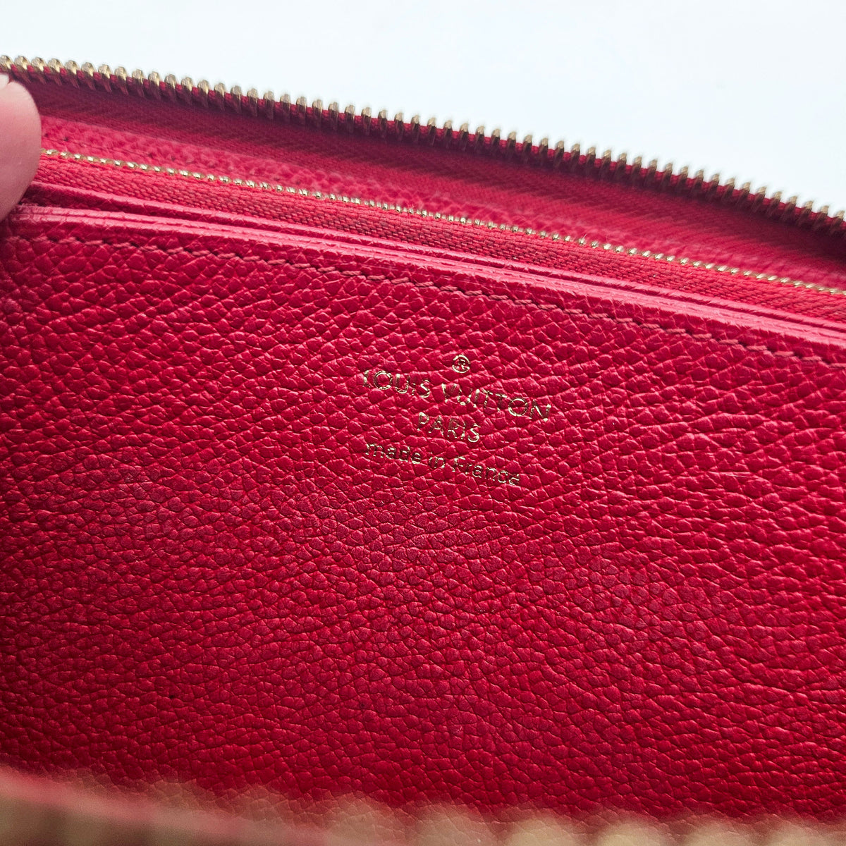 Portefeuille Louis Vuitton Zippy Continental cuir Empreinte