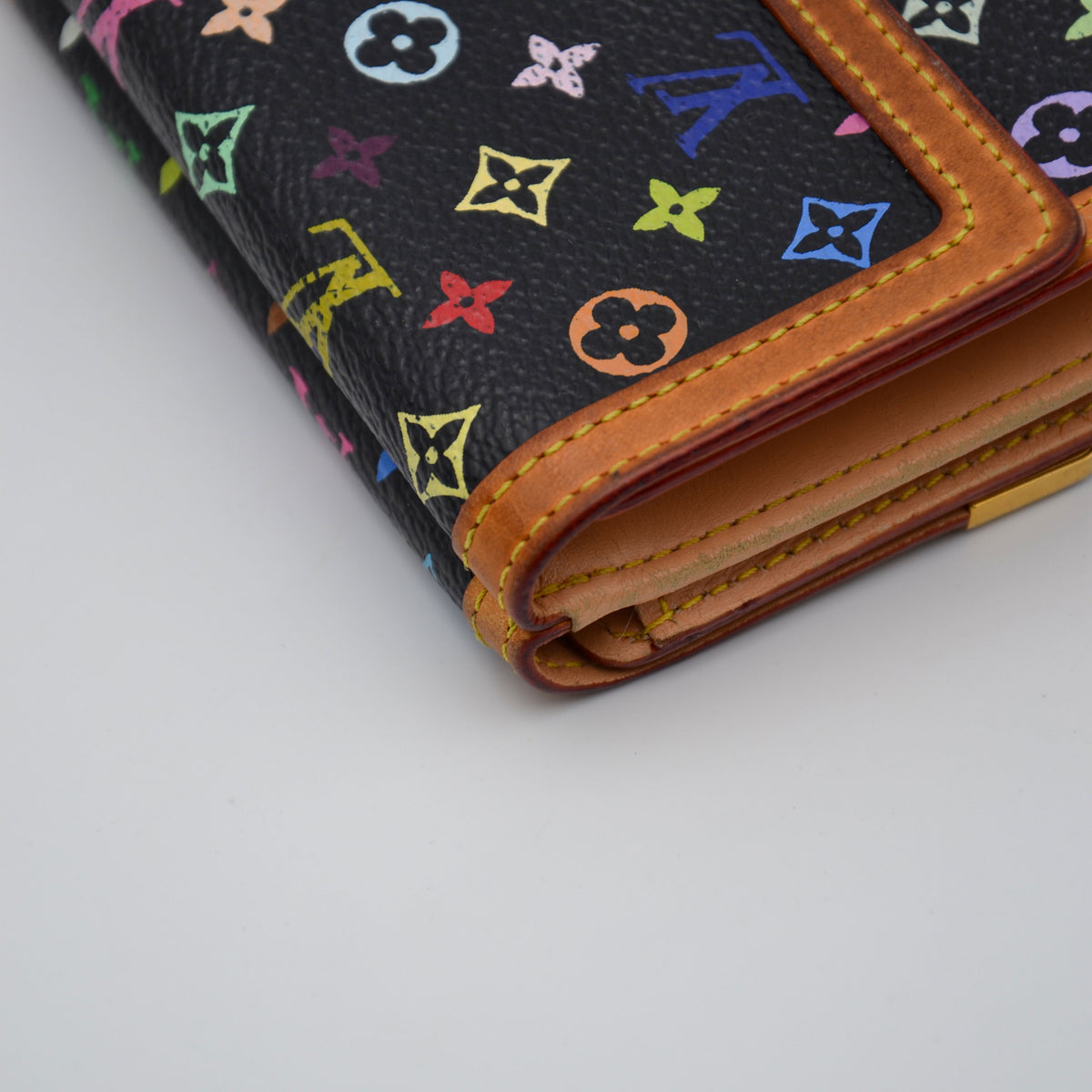 Portefeuille Louis Vuitton Murakami Multicolore noir