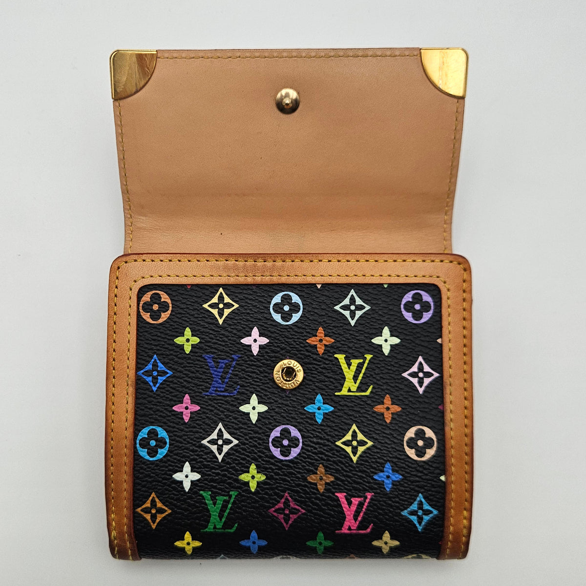 Portefeuille Louis Vuitton Murakami Multicolore noir