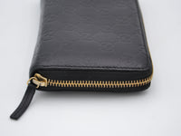 Portefeuille Gucci Zippy Long En Cuir Noir Guccissima