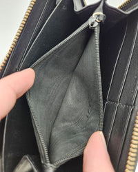 Portefeuille Gucci Zippy Long En Cuir Noir Guccissima