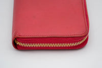 Portefeuille Zippé Prada En Cuir Saffiano